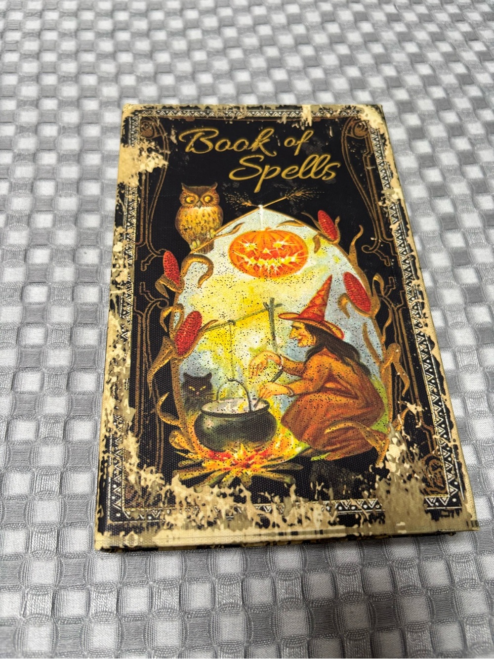 Book of Spells Halloween Spooky Cut Out Book For Hidden Treasures
